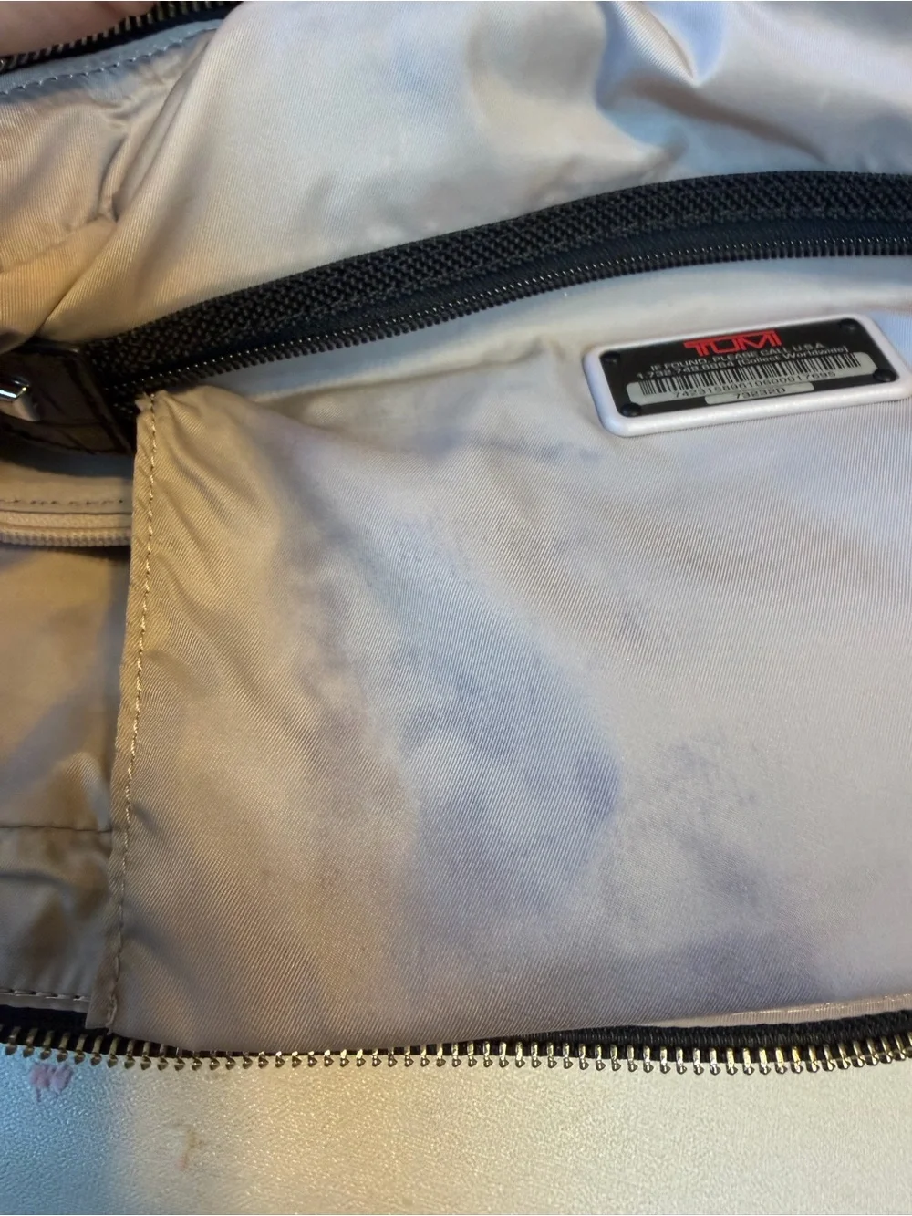 TUMI T-Tech 73232D Black Ballistic Nylon Laptop Briefcase Messenger Bag